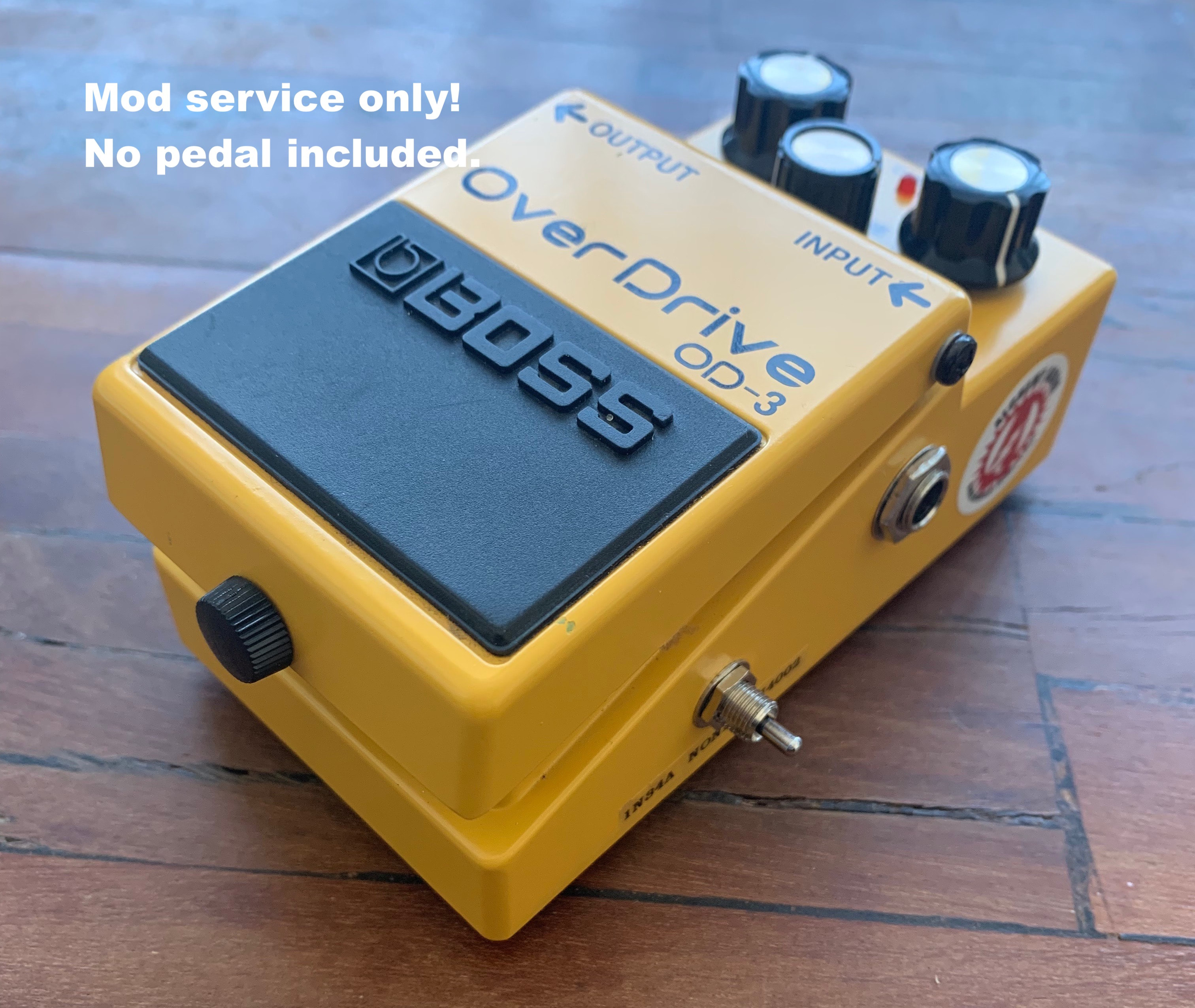 Modify your Boss OD-3 Overdrive with upgrades! Mod service Only!